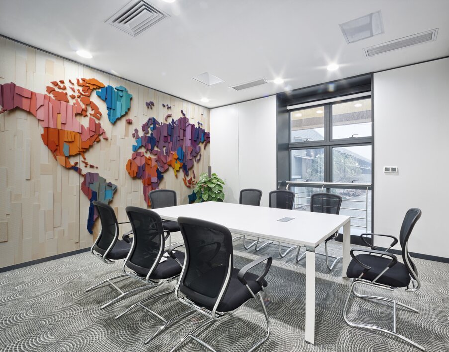 QMP 1002 – Wood Block World Continents Wall Printing