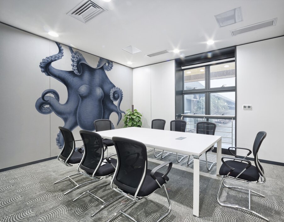 QVT 1030 – Vintage Octopus Illustration Wall Printing