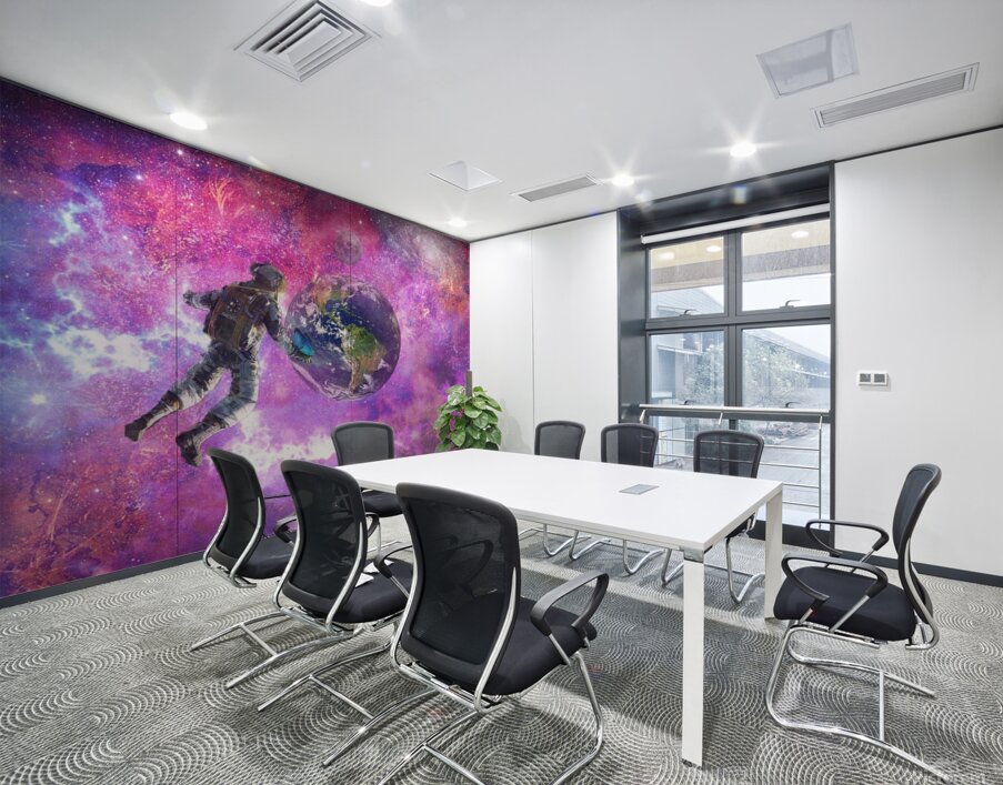 astronaut earth space planet universe fantasy ast Wall Printing