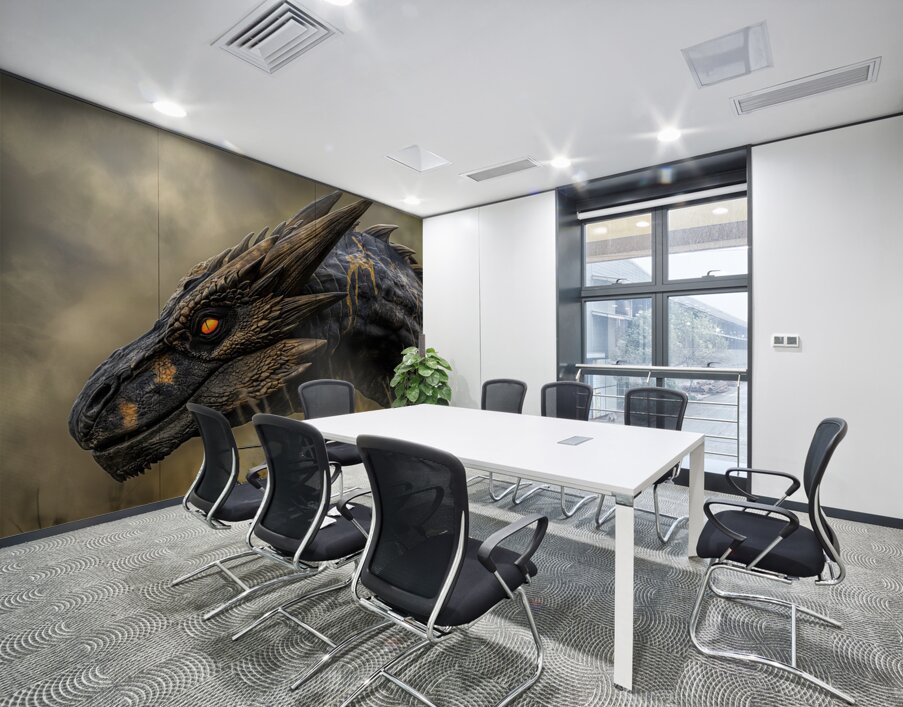 Amber Gaze Wall Printing