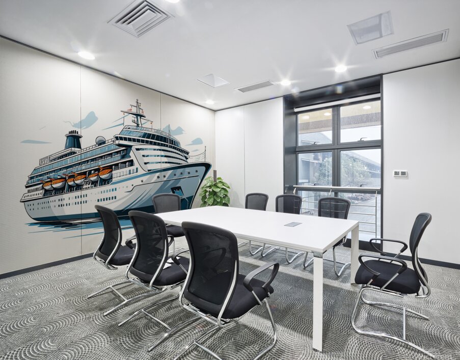 cruise ship travel vacation cruising sea water ve Wall Printing