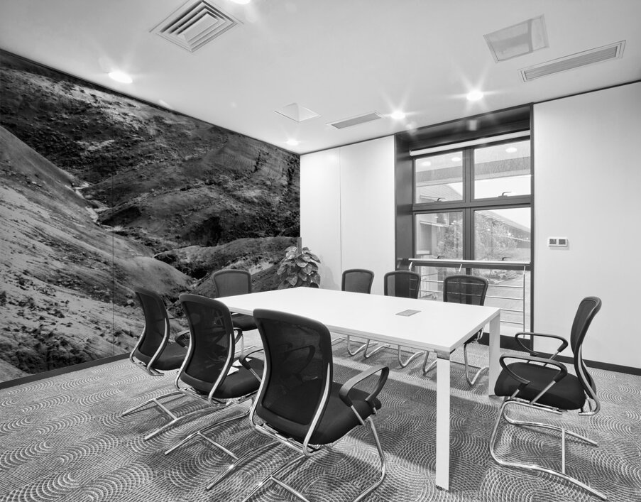 Shadows of the Earth: Eroded Beauty in the Badlands Wall Printing