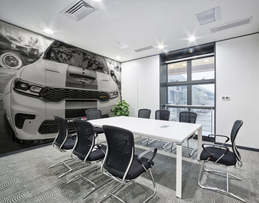 2021 Green Dodge Durango Hellcat SRT X 8 Wall Printing