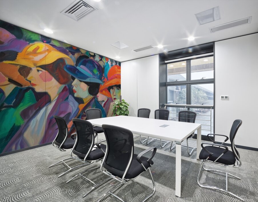 THE COLORFUL CONCLAVE Wall Printing