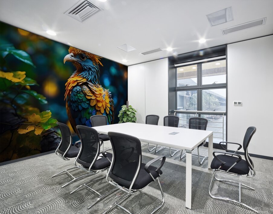 A colorful phoenix bird Wall Printing