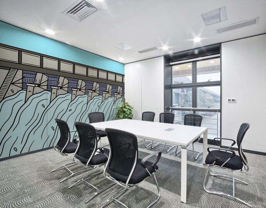 dam floodgate stop gates water supply water reser Wall Printing