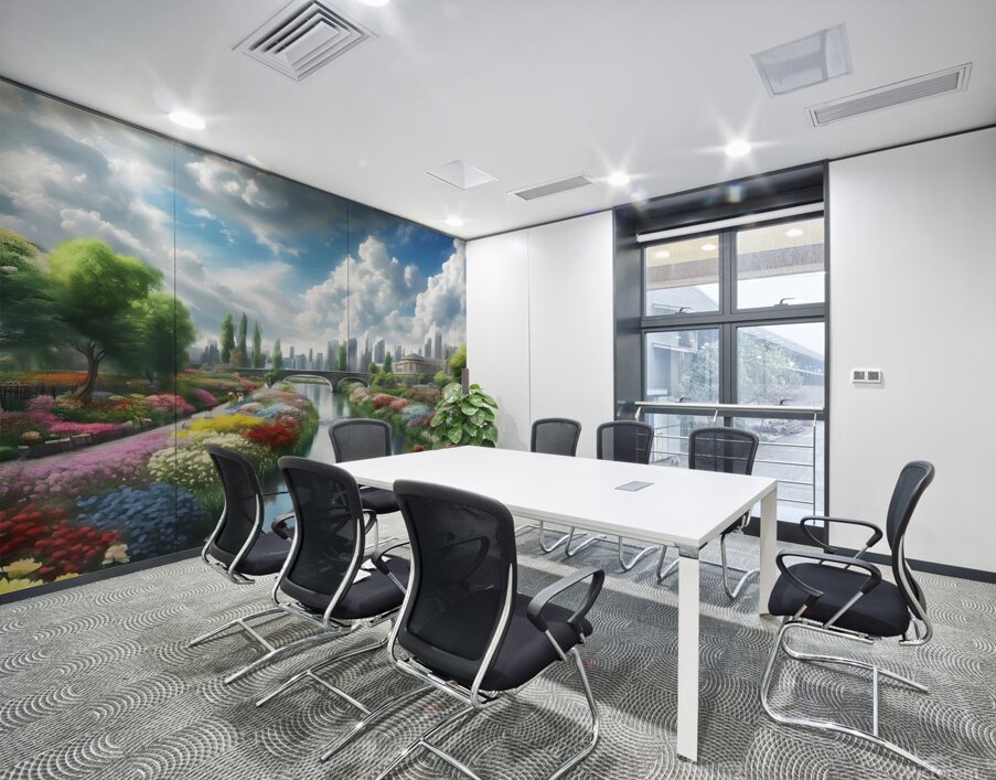  generate an 4k ultra HD anime style image of a Wall Printing