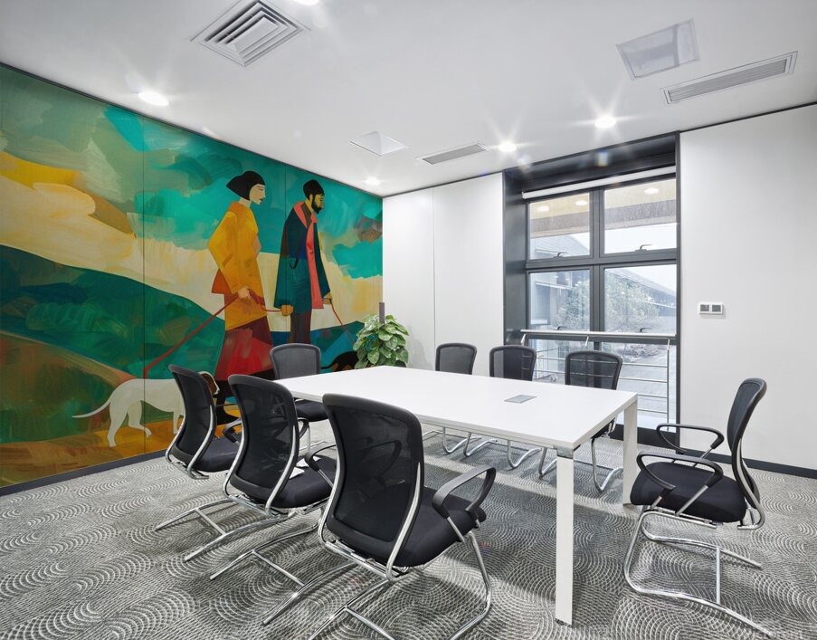 COMPANIONS ON A PROMENADE Wall Printing