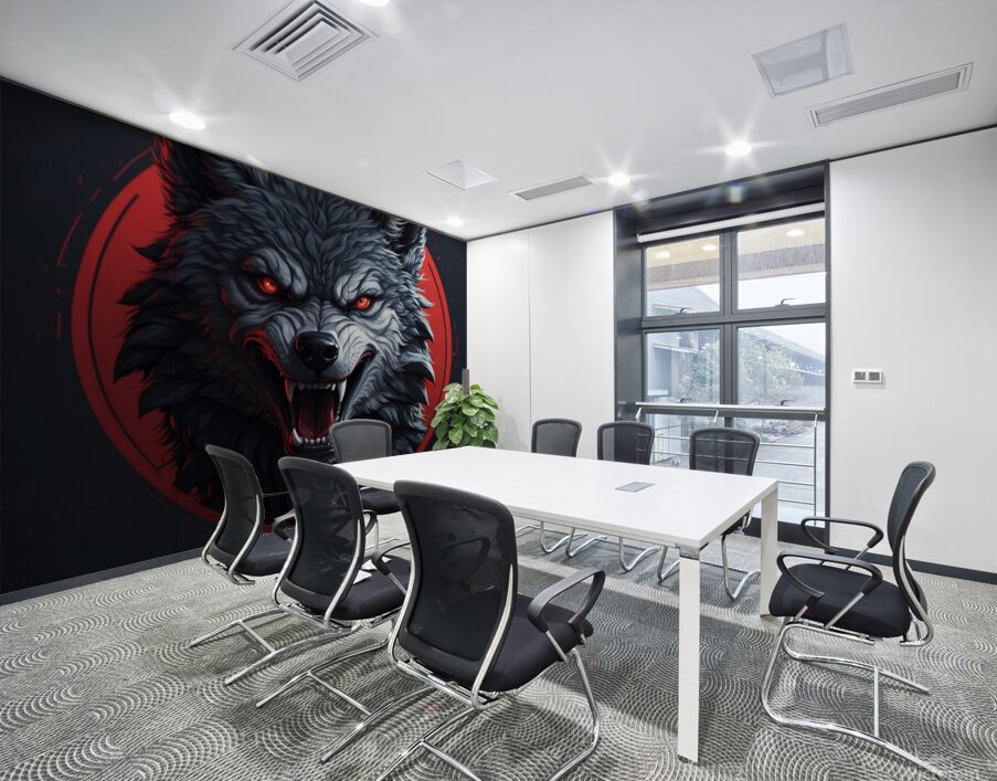 THE WOLF Wall Printing