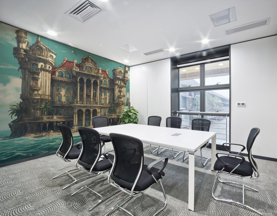 Palace in front of the sea beautiful view Wall Printing