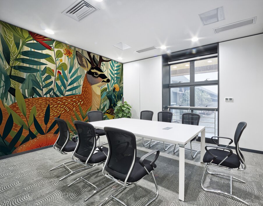 Forest Deer Wall Printing