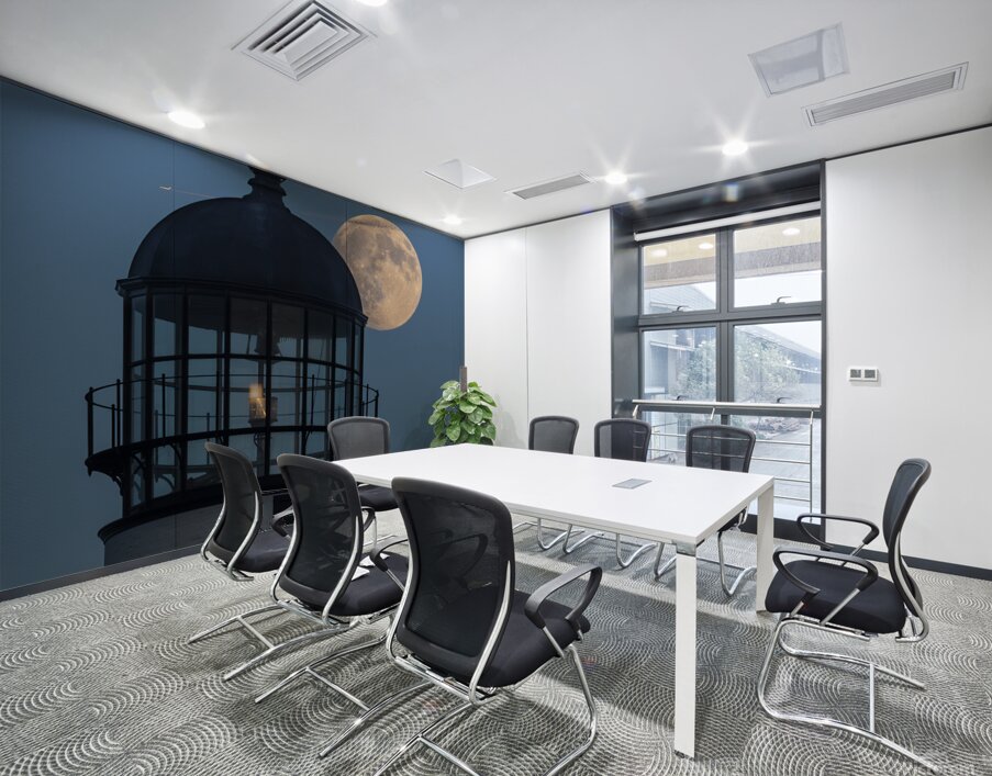 Montauk Light Lamproom Moonrise 1 Wall Printing