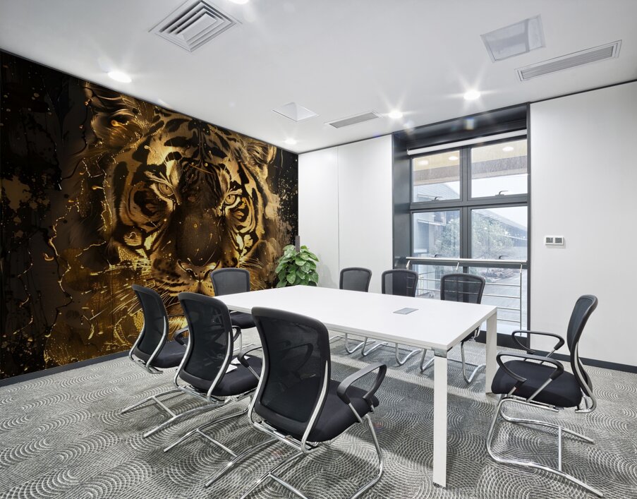 Tiger  Golden Glow 1 Wall Printing