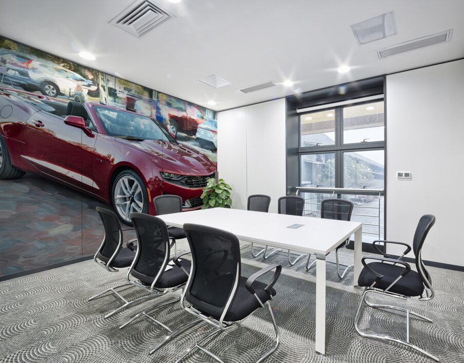 2023 Red Chevrolet Camaro Convertible X 2 Wall Printing