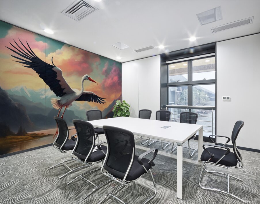Stork Wall Printing