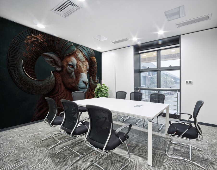 Aries the Ram Wall Printing