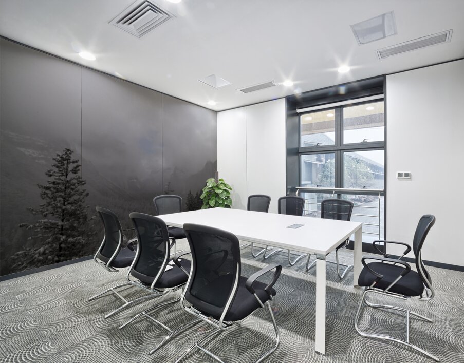 Foggy Yosemite in Winter Wall Printing