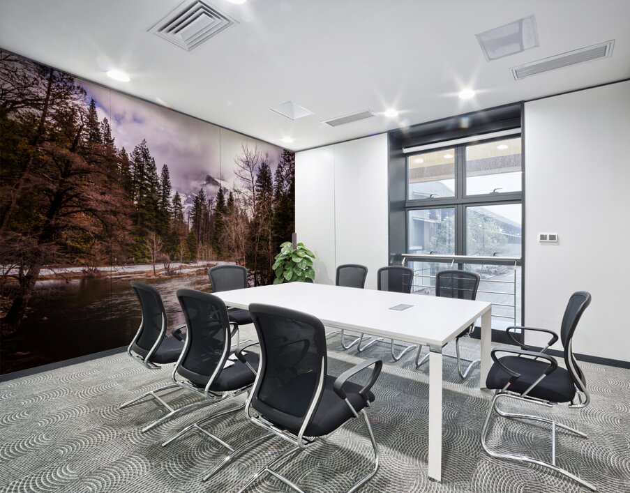 Up the Yosemite Merced River Valley Wall Printing