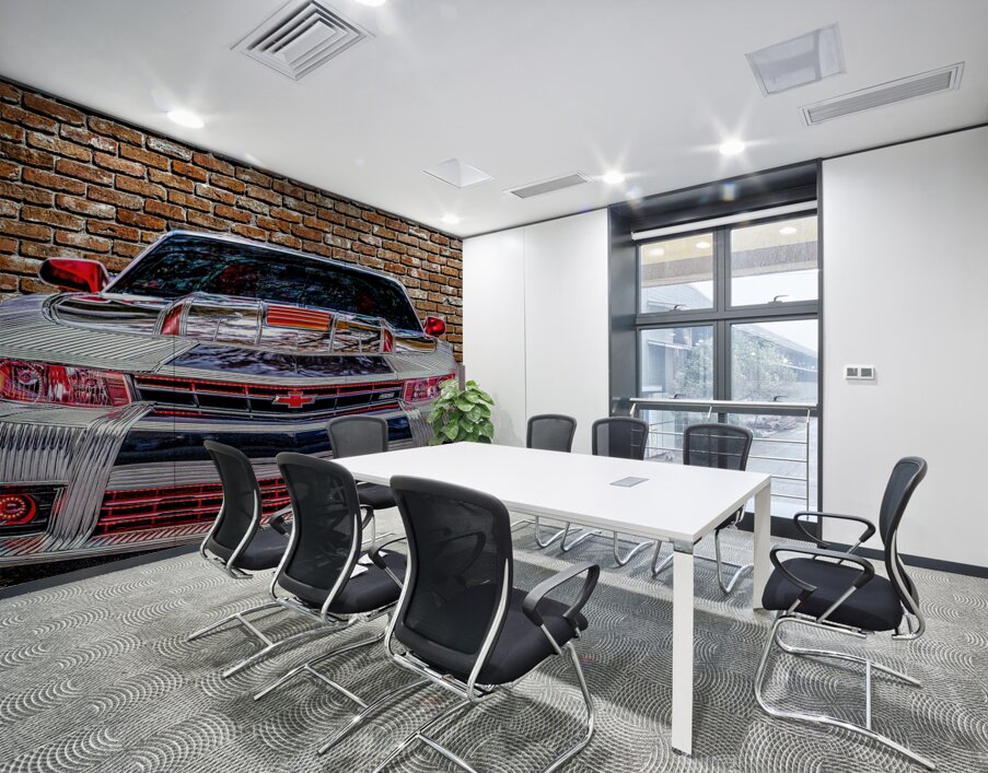 Old Brick Wall Different Colors Wall Printing