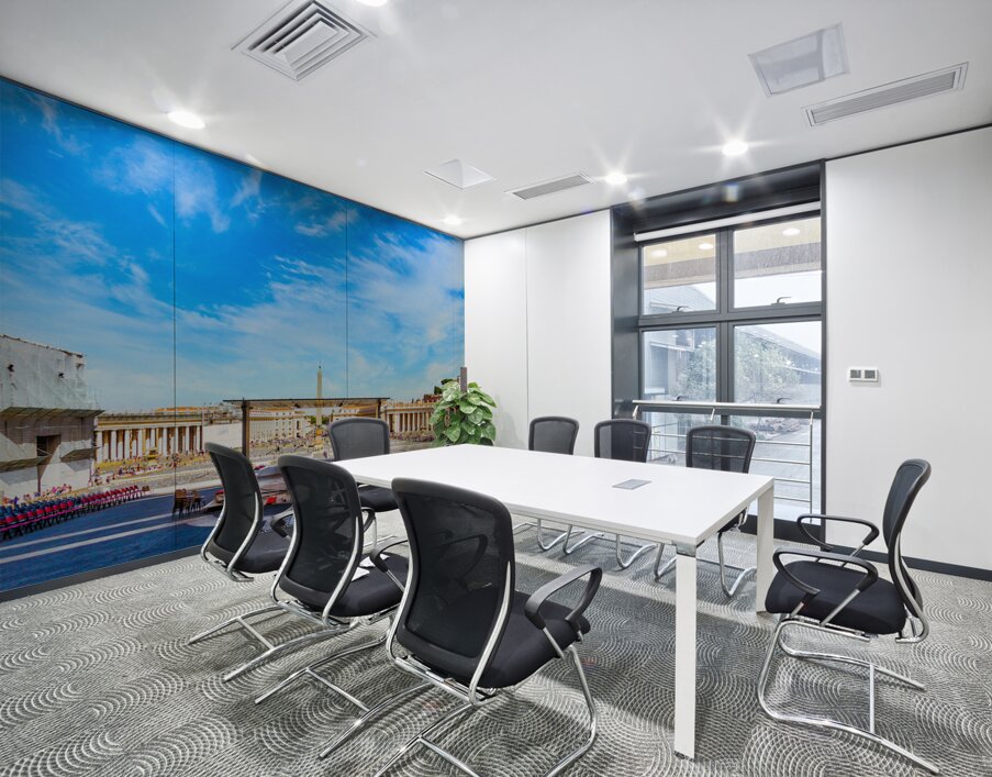 Plaza at Vatican Ready for Crowds Wall Printing