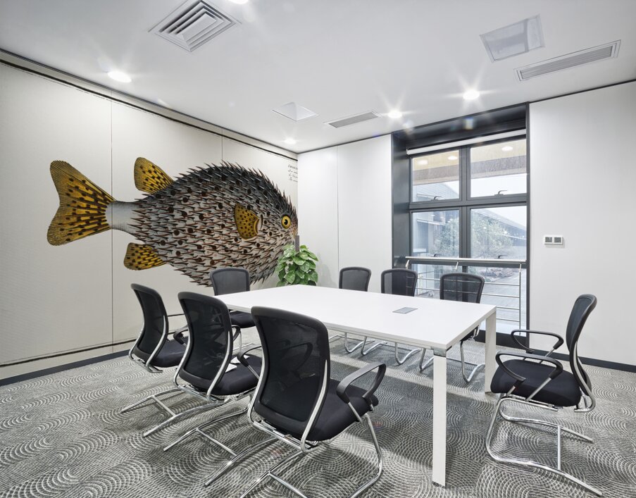 Spot Fin Porcupinefish Wall Printing