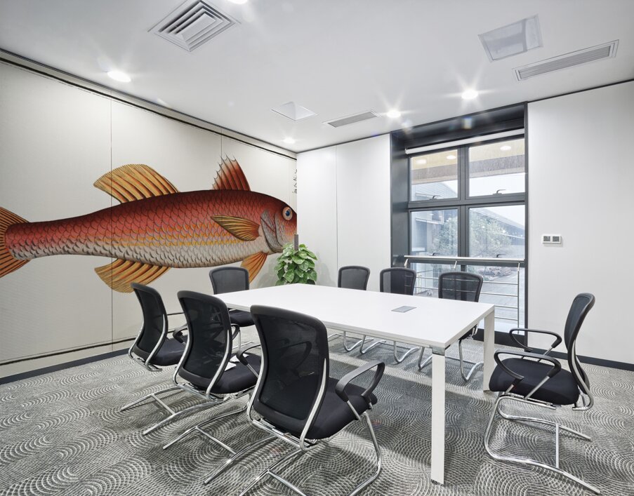 Striped Red Mullet Surmullet Wall Printing