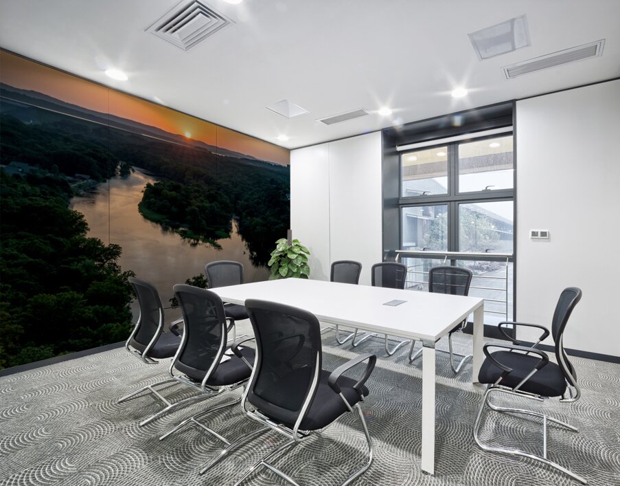 Ball Of Fire Sunset Over Branson Wall Printing