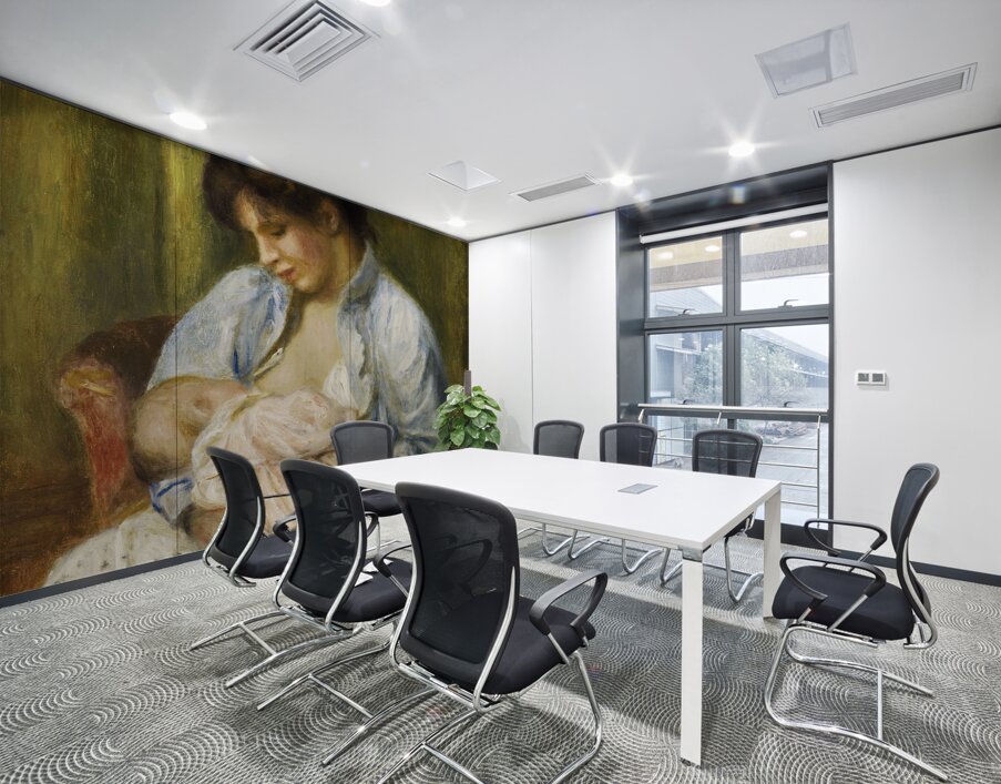 Pierre Auguste Renoir 1841 1919 A Woman Nursing a Child Wall Printing