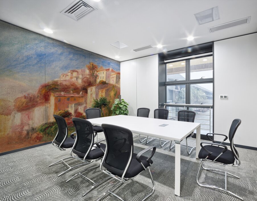 Pierre Auguste Renoir 1841 1919 View from the Garden of the Post Office Cagnes Village vu du jardin de la poste Cagnes 1908 Wall Printing