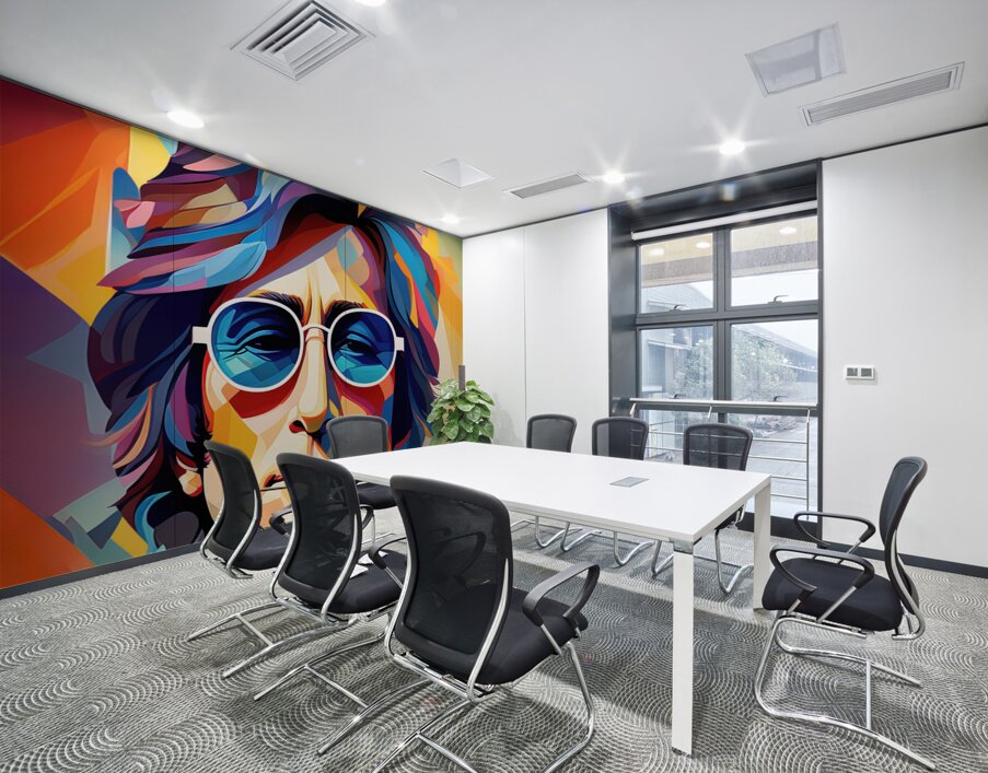 John Lennon Wall Printing