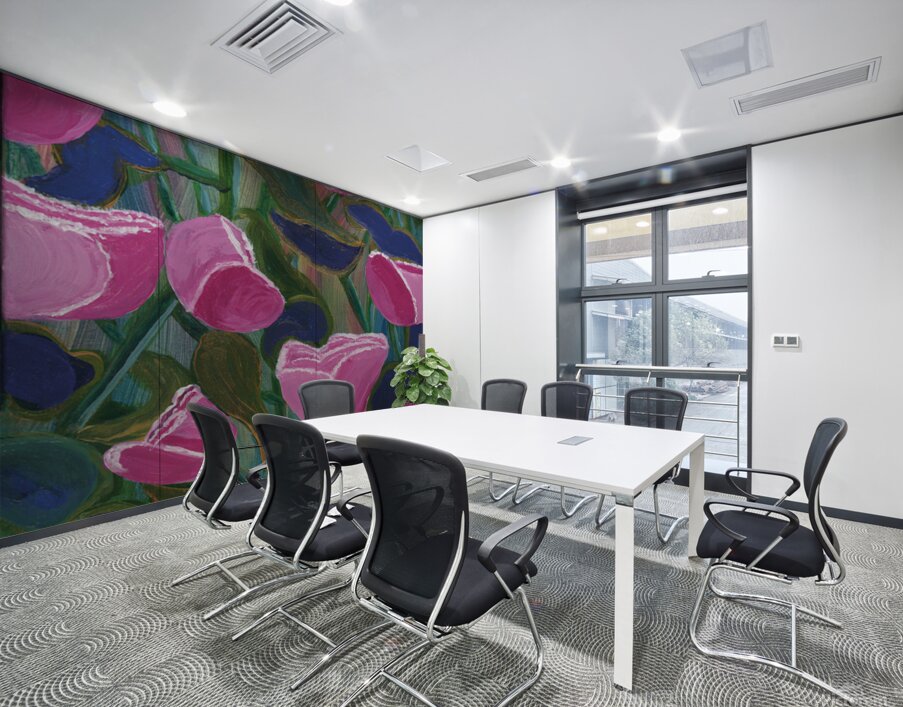 Lush Pinks Wall Printing