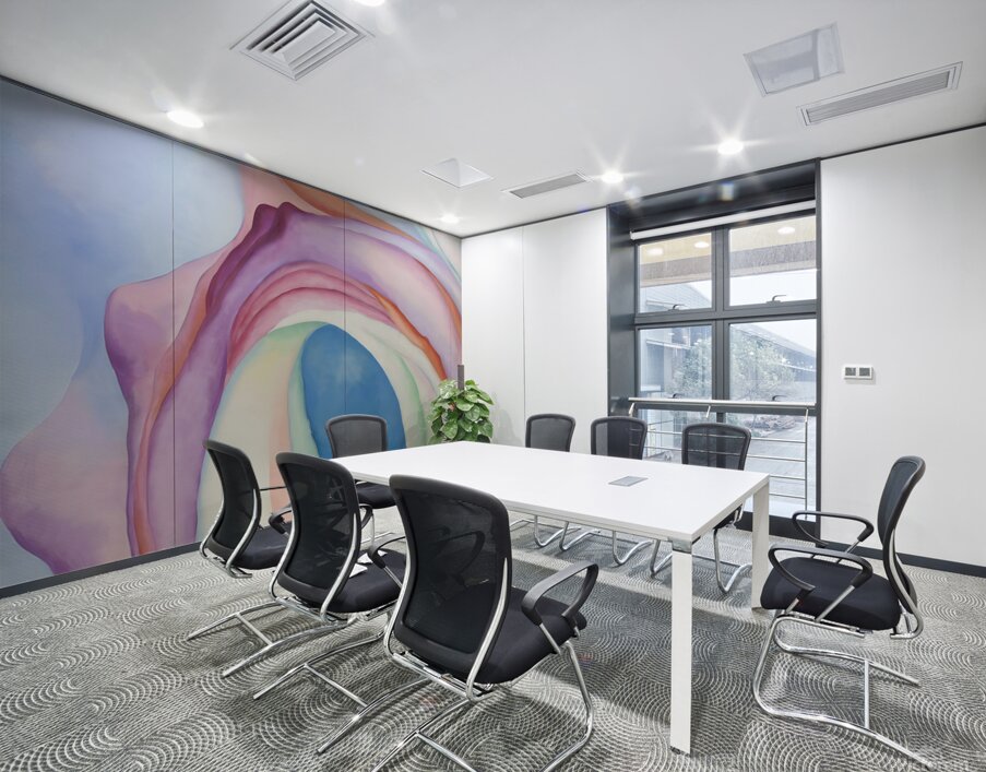 Georgia O Keeffe - Music Pink and Blue  No. 2 . 1918 Wall Printing