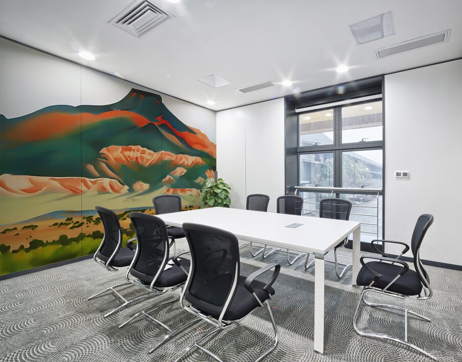 Georgia OKeeffe - Red and Yellow Cliffs Wall Printing