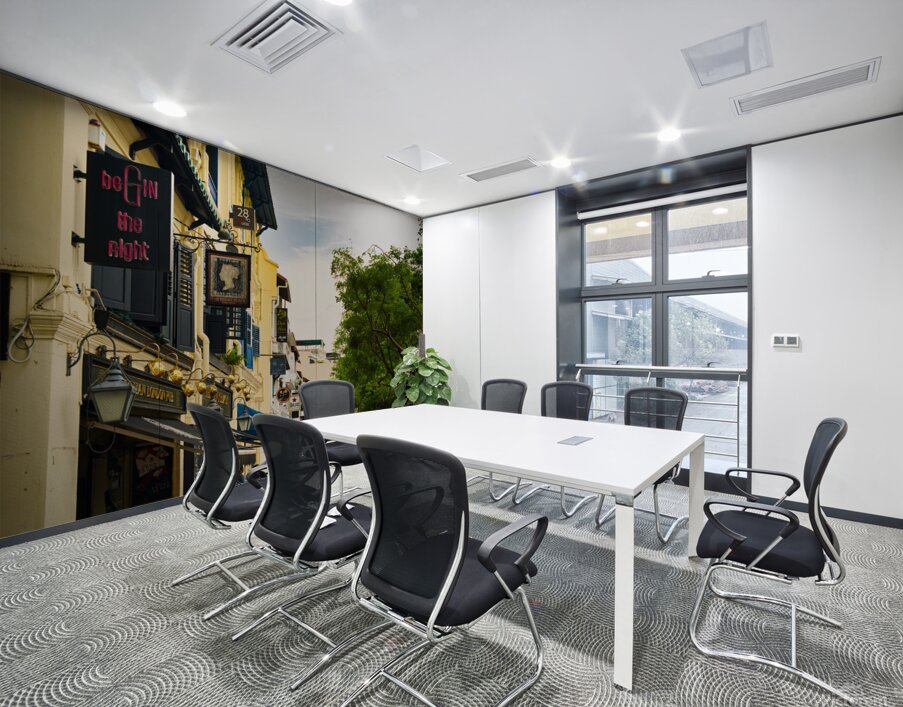 The Rhythm of Boat Quay Wall Printing