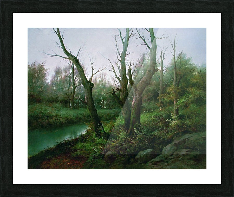 A cold day Picture Frame print