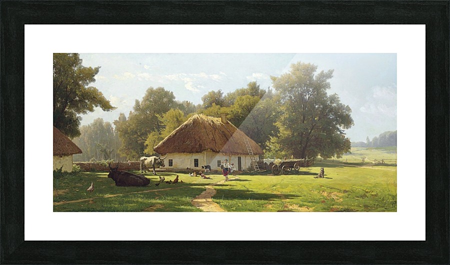 A spring day in Ukraine Picture Frame print