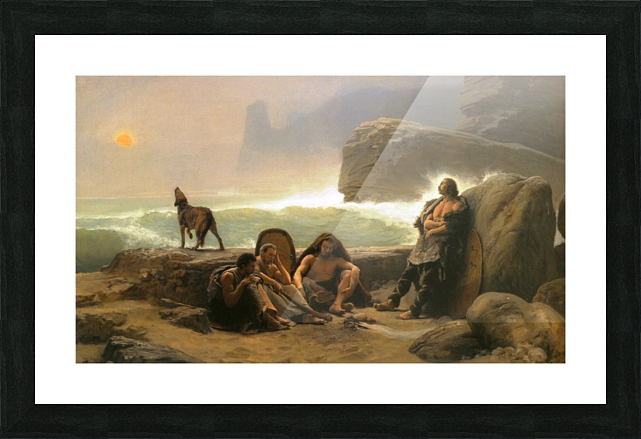 The Gallic coast guard Picture Frame print