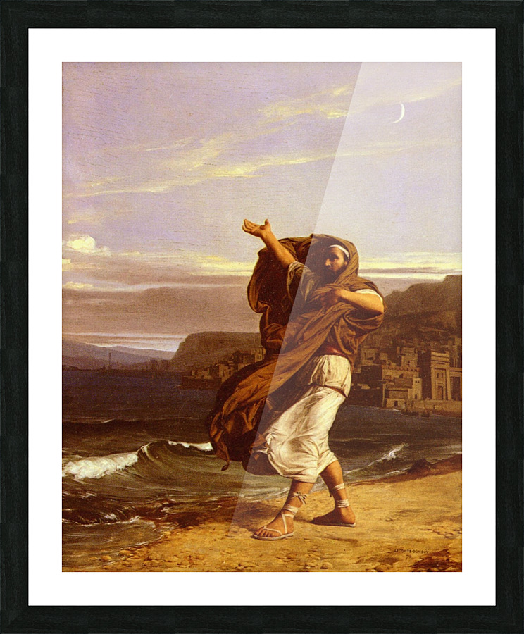 Demosthene practices Picture Frame print