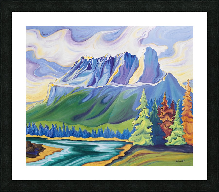 Castle Mountain Beauty Picture Frame print
