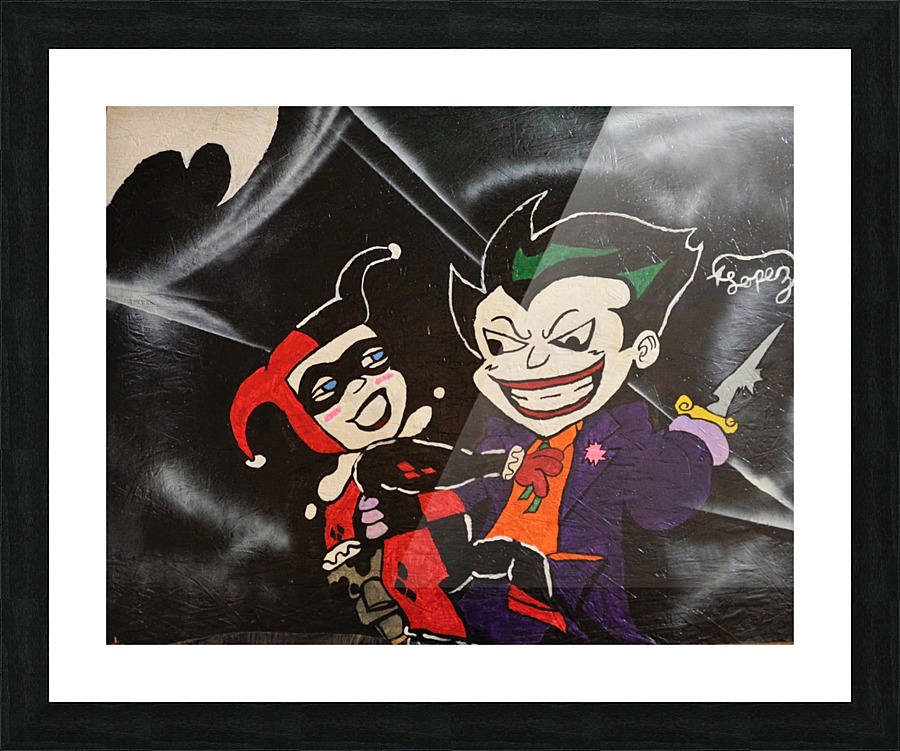 The Joker Harley Quinn Anthony Alexander Lopez Canvas The Joker Harley Quinn Picture Frame Printing