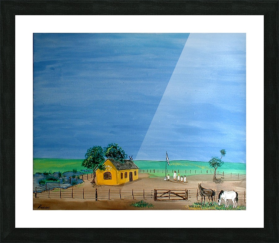 Country School Picture Frame print