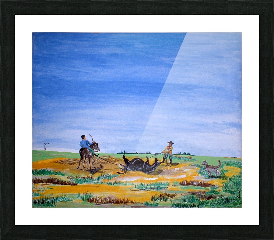 Cowboys Picture Frame print