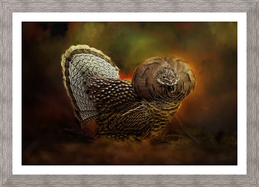 Ruffed Up Picture Frame print