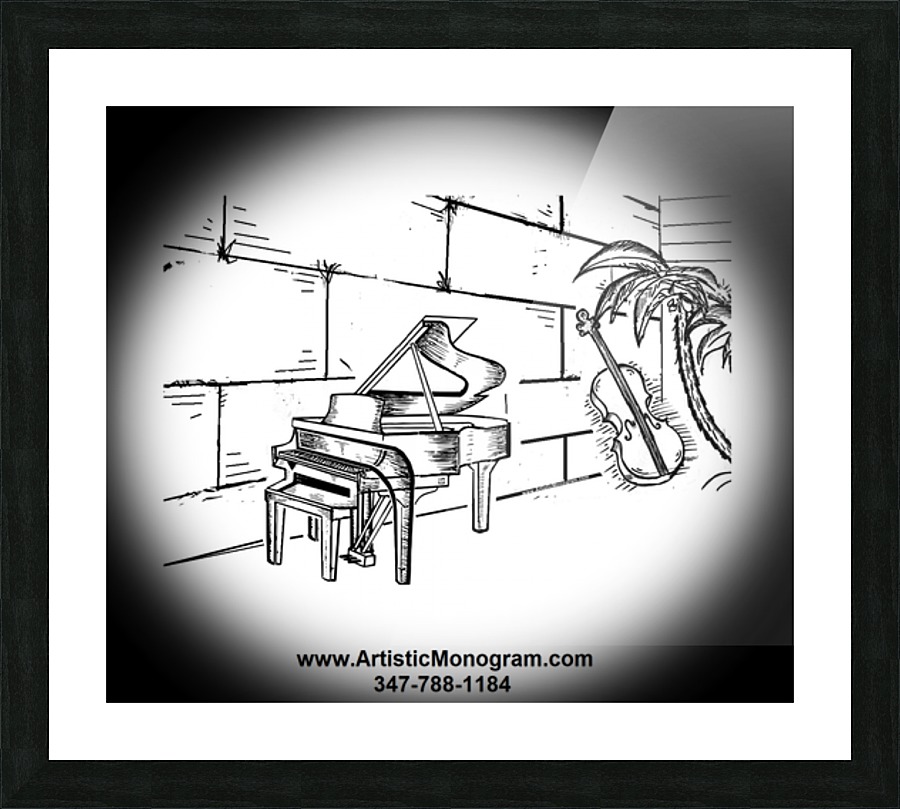 Monogram Piano at kotel 1 Impression et Cadre photo