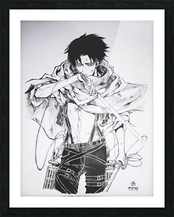 Levi Ackerman Picture Frame print