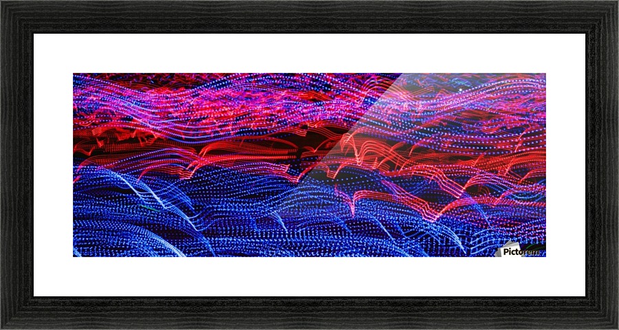 lights abstract curves long exposure Picture Frame print