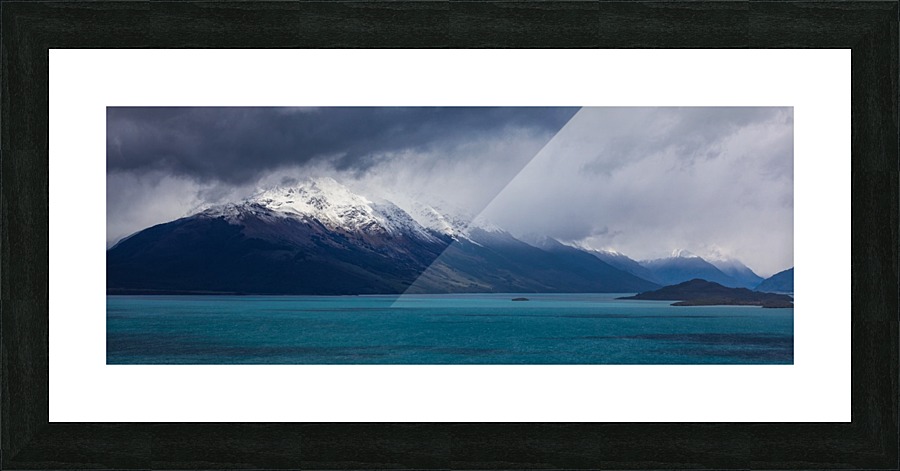 Lake Wakatipu between Queenstown and Glenorchy New Zealand Picture Frame print