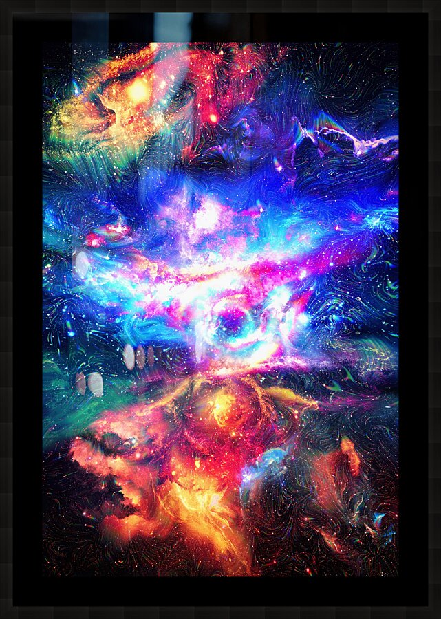 Colorful Galaxy  Picture Frame print
