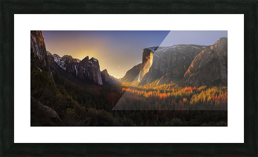 Yosemite Firefall  Framed Print Print