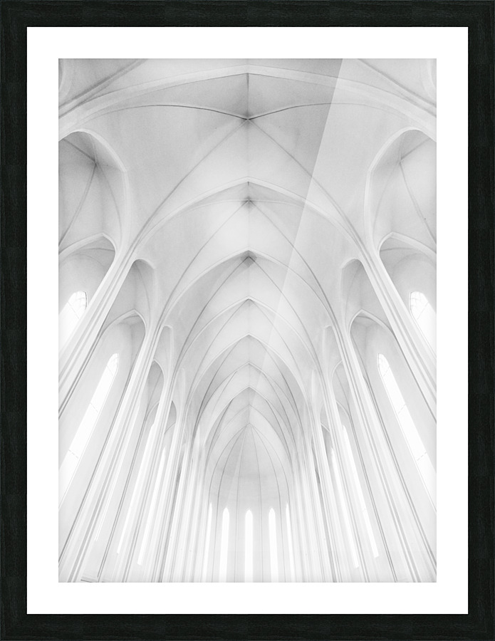 Hallgrimskirkja Church  in Iceland Picture Frame print